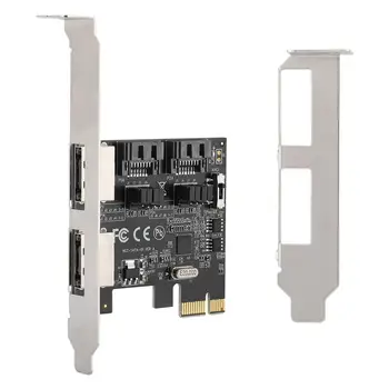 

PCI to 4-port SATA/ ESATA 3.0 Riser Card with Switch up to 750MB/s (6.0Gbps)