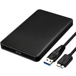 2,5 дюймов плед дизайн Usb 3,0 Sata Hdd корпус Hdd внешний жесткий диск Hdd черный