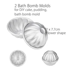2 шт DIY Металлические бомбы для ванны, металлический алюминиевый сплав, бомба для ванны, форма, 3D шар, форма, сделай сам, инструмент для купания
