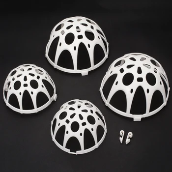 

White Plastic Bra Washer Laundry Saver Ball Bra Washing Machine Protector Aid Hard Dual Ball Bubble Household Cleaning Tool