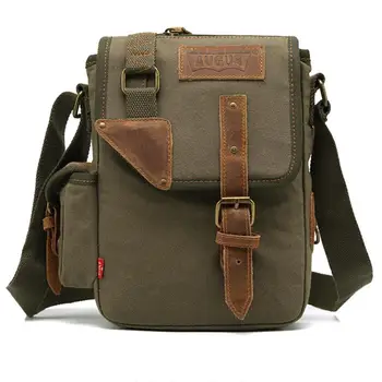 

Classic Male Messenger Crossbody Bag High Quality Canvas Shoulder Bags For Teens Boys Business Travel Handbag
