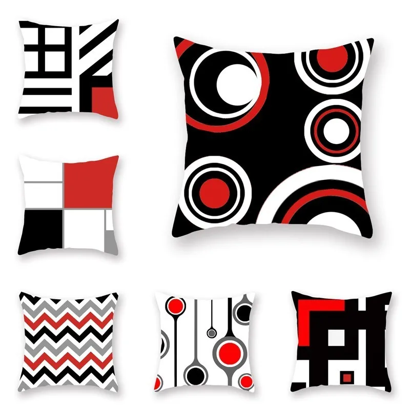 

New Geometric Series Home Pillow Case Bed Sofa Car Seat Soft Cushion Cover Home Decorative Pillowcase Pillow Cover