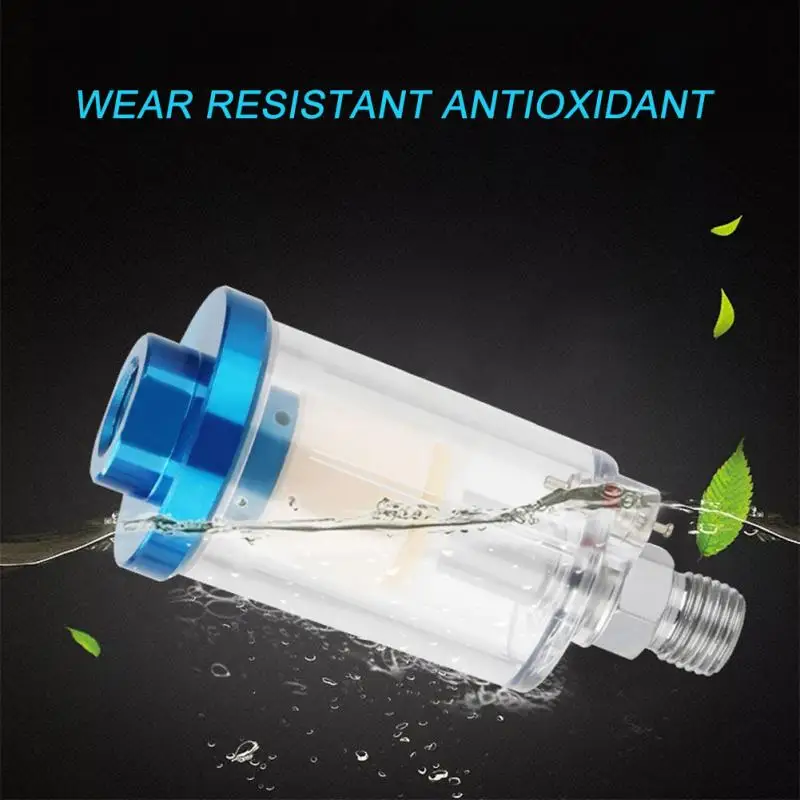 

Plastic Water Trap Air Line 1/4" Mini Air Filter Spray Gun Moisture Tool
