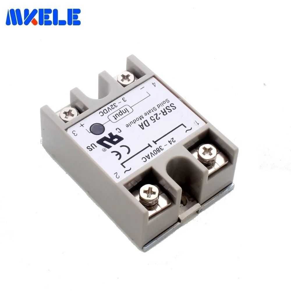 Ssr 25da Dc 25A 3 32v To 24 380v Ac трансформатор напряжения мягкий пусковой электромагнитный