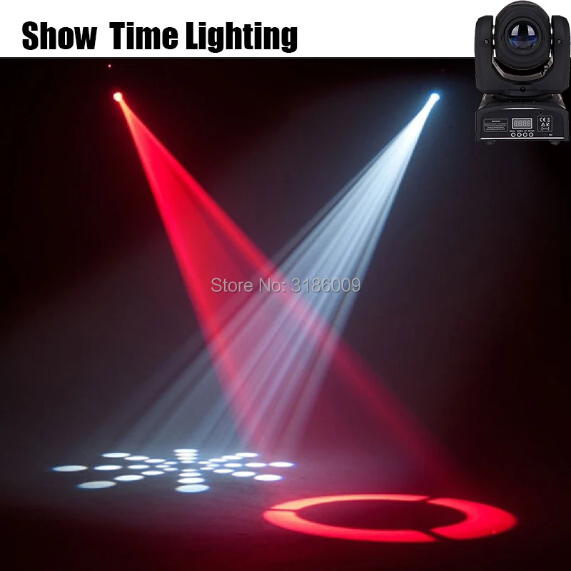 Show Time Mini spot 30W gobos Led движущаяся головка Высокая Яркость Регулировка изображения с DMX 512