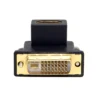 DVI Male 90 Degree Up Angled to HDMI Female Adapter Converter for Computer & HDTV & Graphics Card ► Photo 2/6
