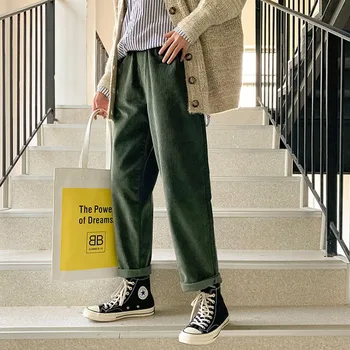 

Winter New Corduroy Pants Men Thick Warm Fashion Retro Straight Trousers Man Streetwear Hip Hop Casual Loose Joggers Sweatpants