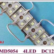 Супер яркий светодиодный модуль SMD 5054 Светодиодный модуль DC12V 4 светодиодный 35 мм* 35 мм RJ-LM-5054-4 железная корочка эпоксидная смола водонепроницаемый