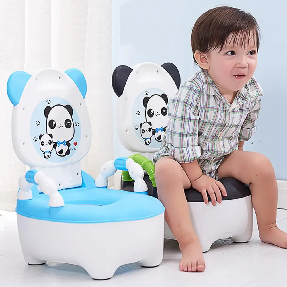 Дети Младенцы мультфильм панда шаблон Туалет Baby Panda ящик ребенок детский горшок