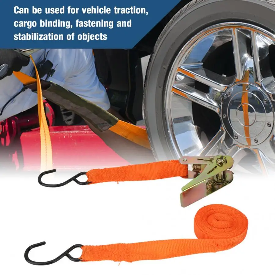 

Cable Strap 1Pcs Pull Ratchet Tie Down Straps Ropes For Vehicle Traction 4.5m Self-locking Nylon Cable Ties