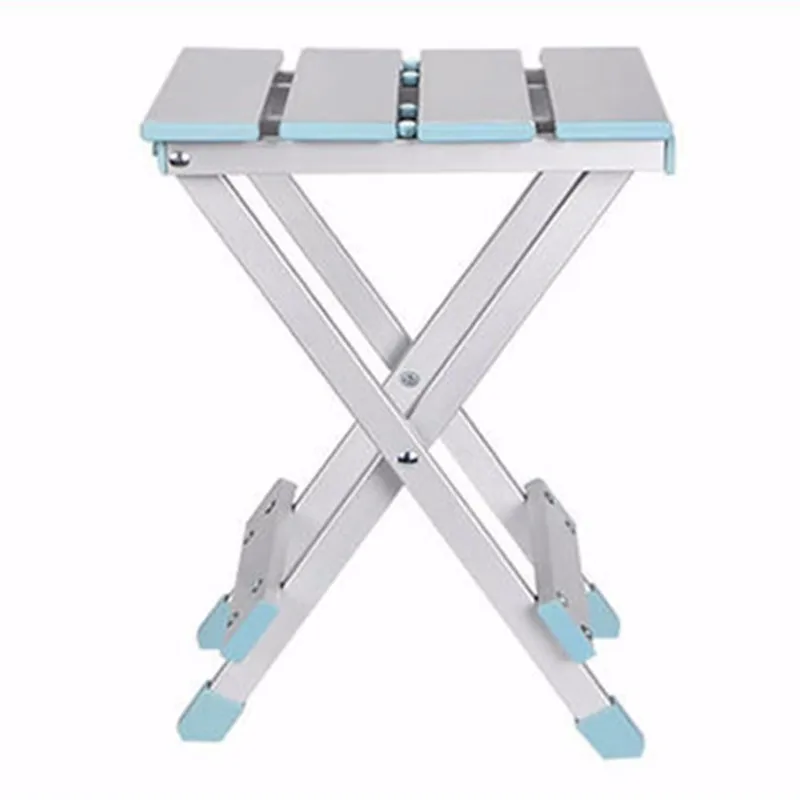 

200kg Outdoors Fold Small Tools Chair Household Aluminium Alloy Campstool Fishing Camping Picnic Barbecue Beach Portable Bench