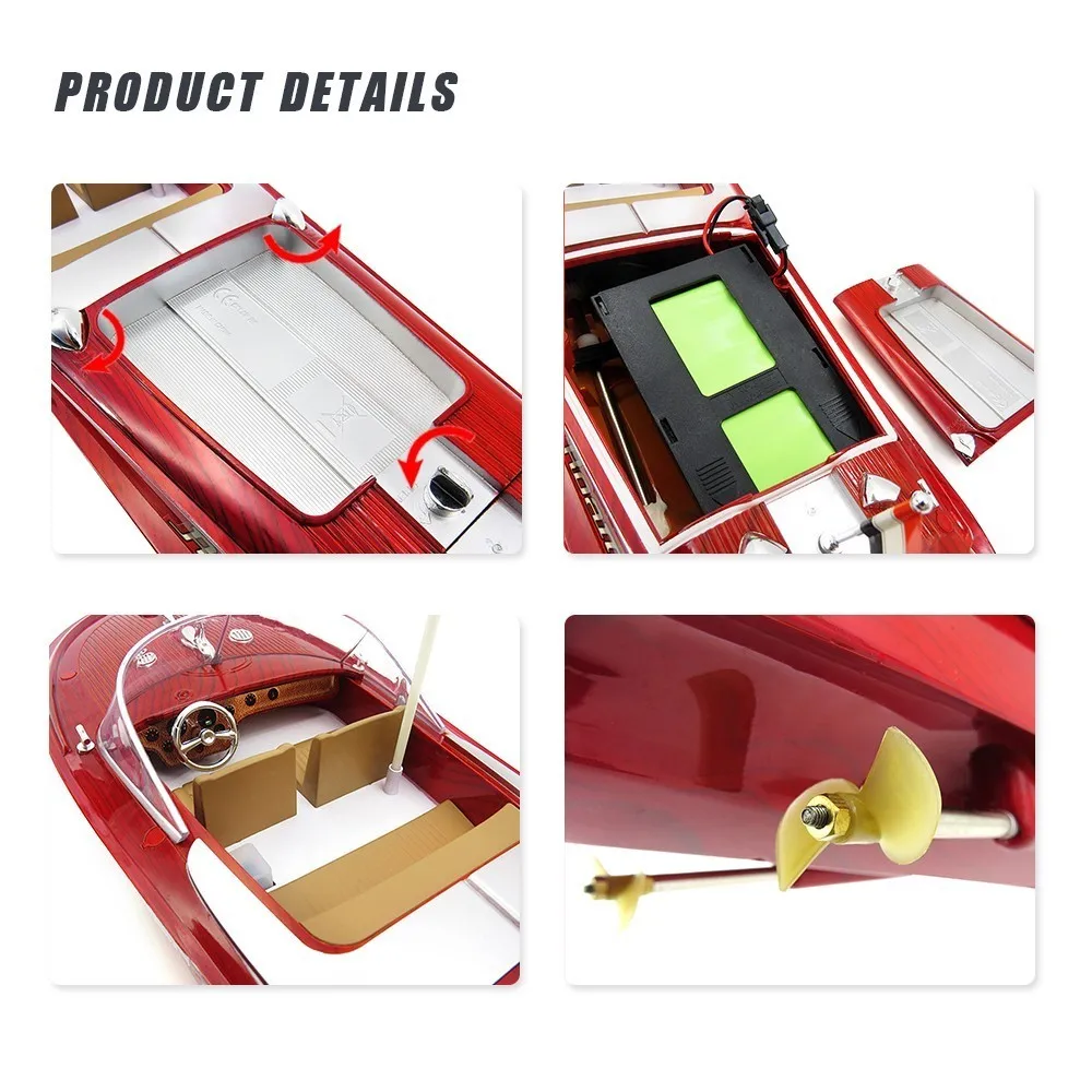 Flytec 20km/h High Speed RC Boat 2.4GHz Wireless Remote Control 100M Boats Electric Toy Model Speedboat For Children Gift Flytec 20km/h High Speed RC Boat 2.4GHz Wireless Remote Control 100M Boats Electric Toy Model Speedboat For Children Gift
