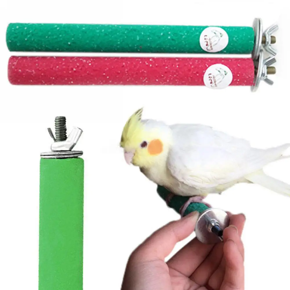 AsyPets Pet perches подставка Когтеточка жевательная игрушка для попугая случайный цвет