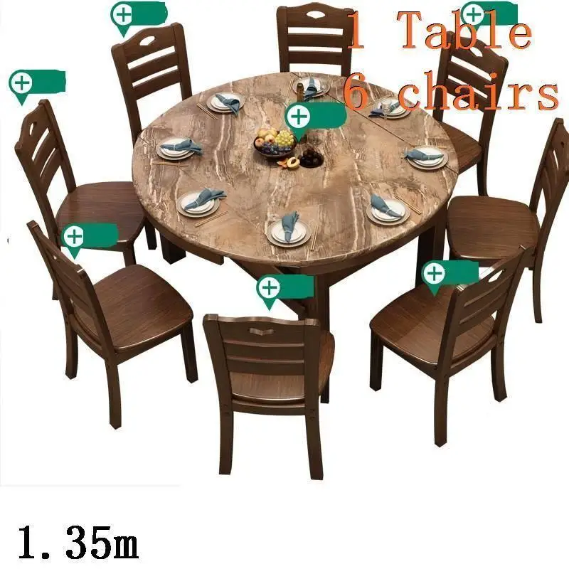 Redonda Comedores Mueble Eettafel Salle A Manger Moderne Esstisch Kitchen Wood Round De Jantar Tablo Bureau Mesa Dining Table