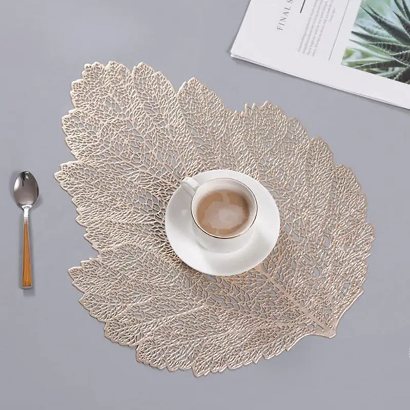 الشمال نمط الطعام الغربي طاولة طعام محاكاة أوراق الديكور سادة صديقة للبيئة قطع قماش توضع تحت الأغراض المختلفة مصنوعة من الكلوريد متعدد الفي...