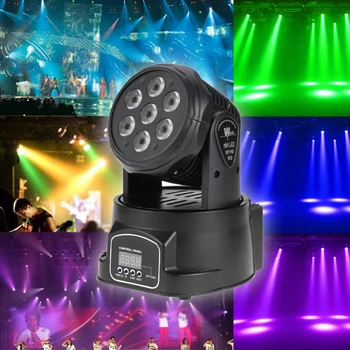 

Show Moving Head Light Party Light AC100-240V 70W 9/14 Channels DMX-512 Disco Lamp 4 In 1 RGBW LED Stage Light Lighting Strobe