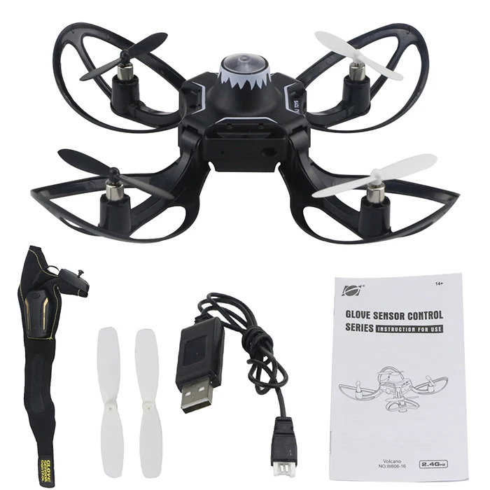 HJ TOYS W606 16 2 4G перчатка зондирования Радиоуправляемый Дрон WiFi передача изображения