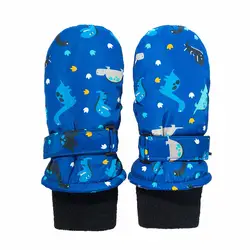 Kocotree корейские зимние теплые уличные утолщаются плюс бархат детские лыжные перчатки Одежда для мальчиков и девочек детские перчатки