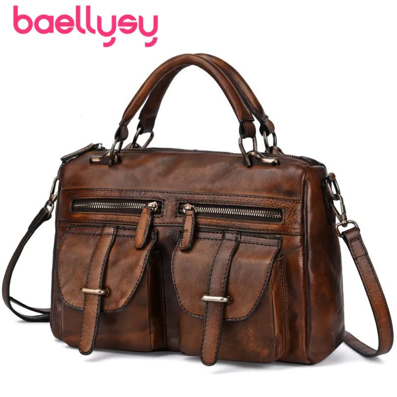 

2019 New Mens Business Bag Genuine Leather Briefcases Men Handbag Laptop Briefcase High-capacity Messenger Bag Bolsa Masculina