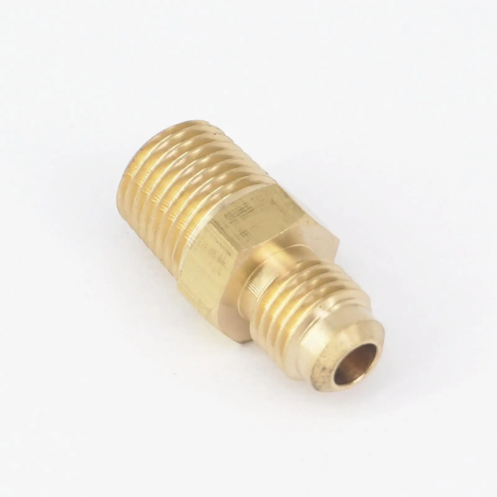 SAE Thread 7/16 &quot 20 UNF Fit Tube OD 1/4&quot 1/4 &quotNPT Male Brass 45 Degree Pipe Fitting адаптеры соединители