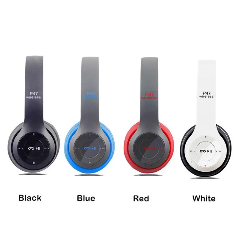 

Multifunctional P47 Bluetooth Headphones Stereo Noise Reduction TF Radio Reception Music Accessories Head Mounted Headset