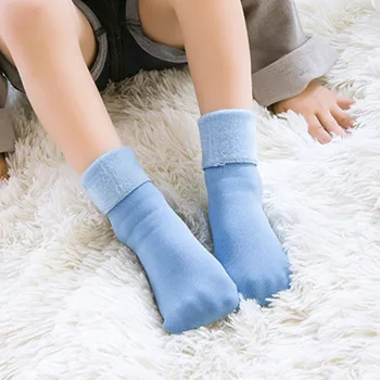 

Winter Warm Socks Children Toddler Baby Girls Boys Floor SocksSocks Plus Velvet Thickening Kids Thermal Socks