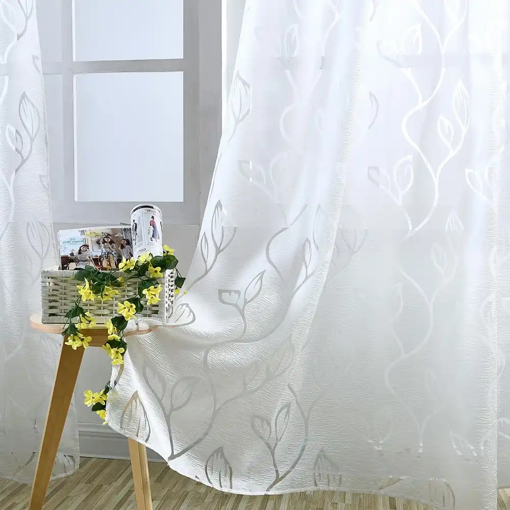 39 98 Inches Curtains Polyester Semi Blackout Grommet Top Window