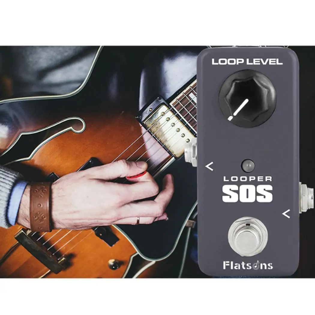 

KOKKO FLP2 Portable Mini Looper SOS Guitar Effect 10K Ohms Pedal Guitar 1M Ohms Accessories Square DC adapter