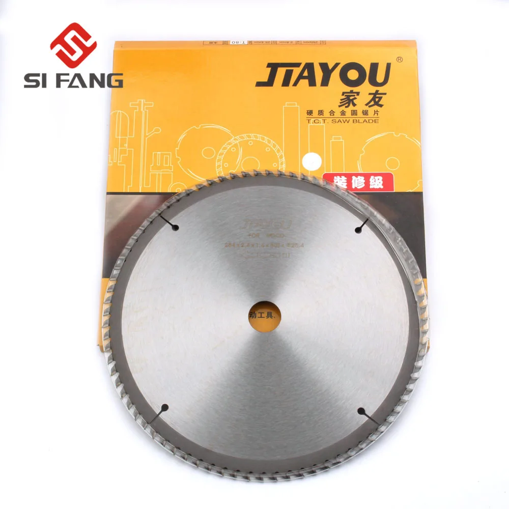 

Si Fang 10"(250mm) BLADES with 60 Tooth 1" Arbor Cutting Disc TCT Non-Ferrous Metal Circular Saw Blade for Woodworking Cutting