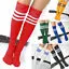 

Women Men Stockings High Elastic Striped Knee High Sport Soccer Football Knee Socks Tube Running Stretch Long Socks