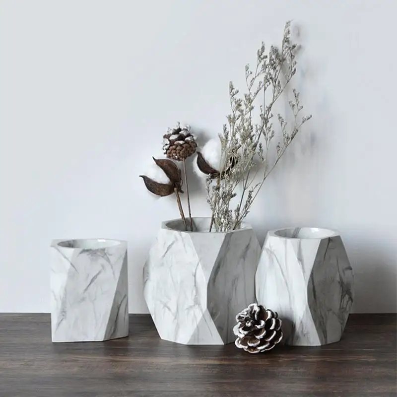 

Nordic Ins Style Storage Bucket Marbling Pattern Practical Environmental Protection Fashion Storage Basket Fast Delivery