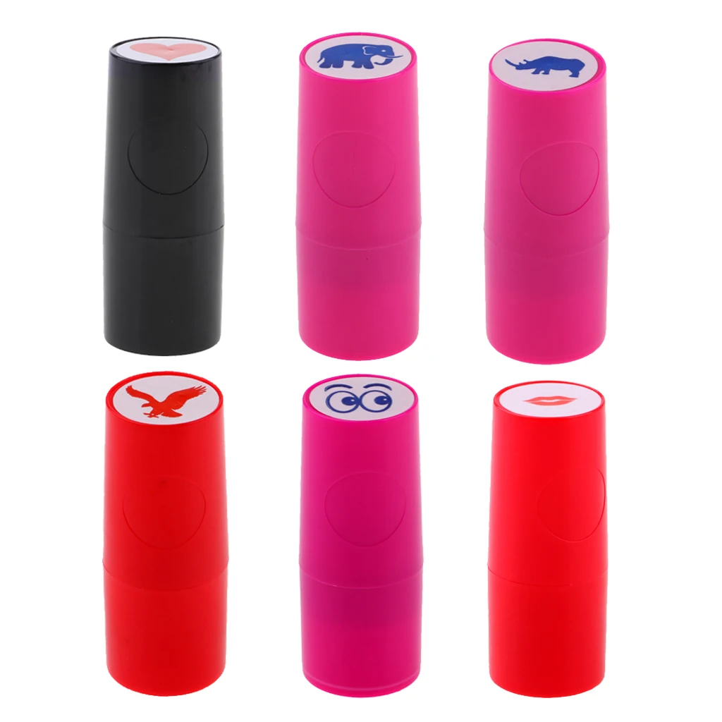 6 Pieces Quick Drying Golf Ball Stamper Golfer Stamp Marker Training