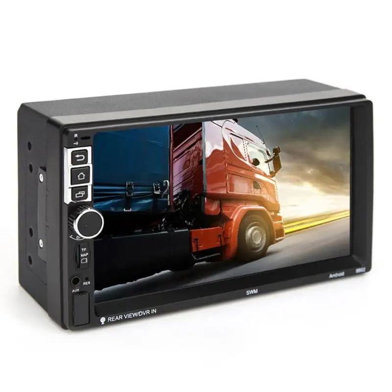 SWM 8802 7 дюймов Сенсорный экран 2Din Android 7,1 Quad-core стерео MP5 плеер gps навигатор FM радио Bluetooth3.0 Wi-Fi + Камера