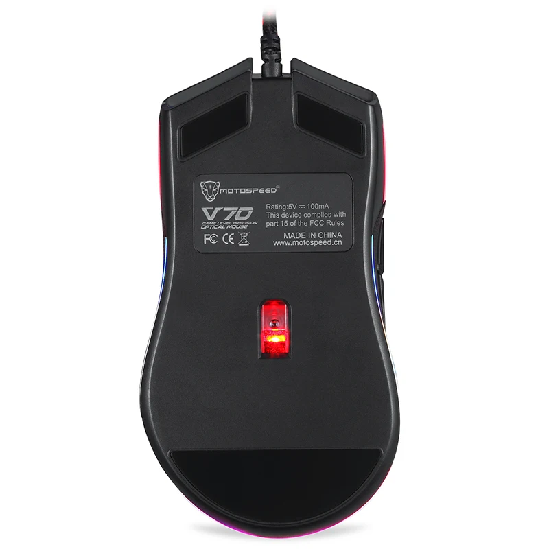MOTOSPEED V70 PMW3325 игровая мышь 5000 точек/дюйм RGB светодиодный с подсветкой геймер