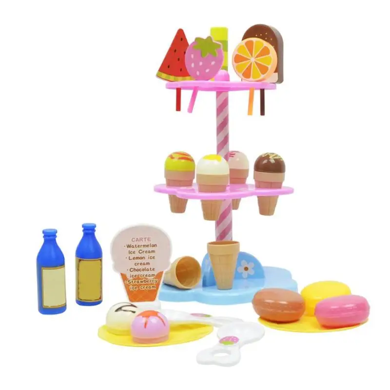 Ice Cream Shelf Toys Simulation Small Carts Girl Mini Candy Cart Ice