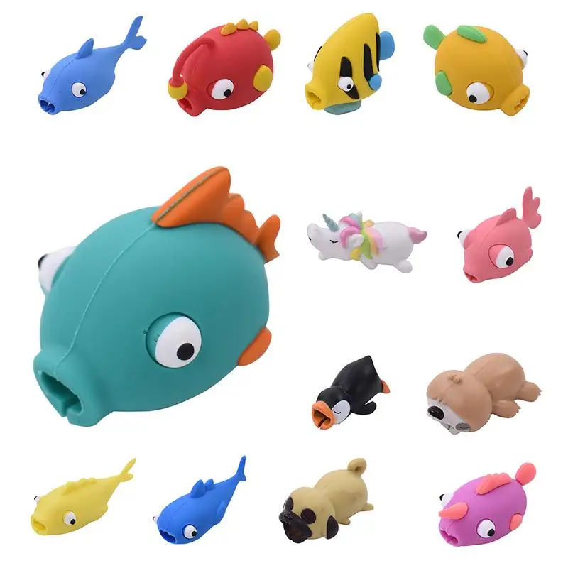 

New Colorful Cable Protector Winder Animal Shape Bite Anti Break Data Cable Cord Wire Protective Cover Cable Protector Promotion