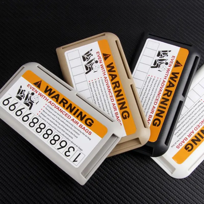

Car Sun Block Clip Temporary Parking Cards Storage Box Adhesive Tape Model Sunshading Clip Auto Interior Accessories