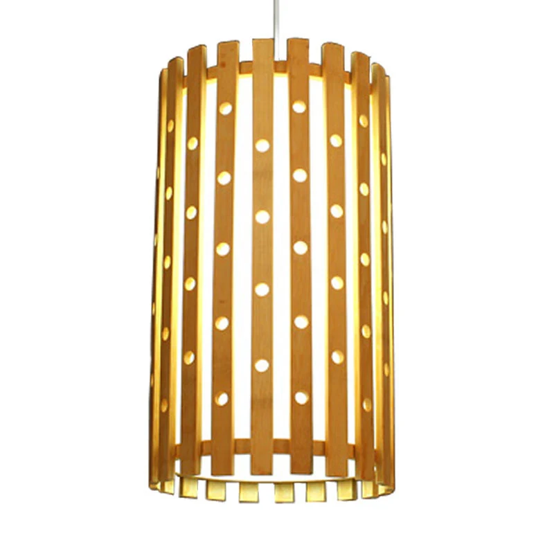 

SETTEMBRE Modern Cylindrical Hollow Bamboo Chandelier Japanese Restaurant Light