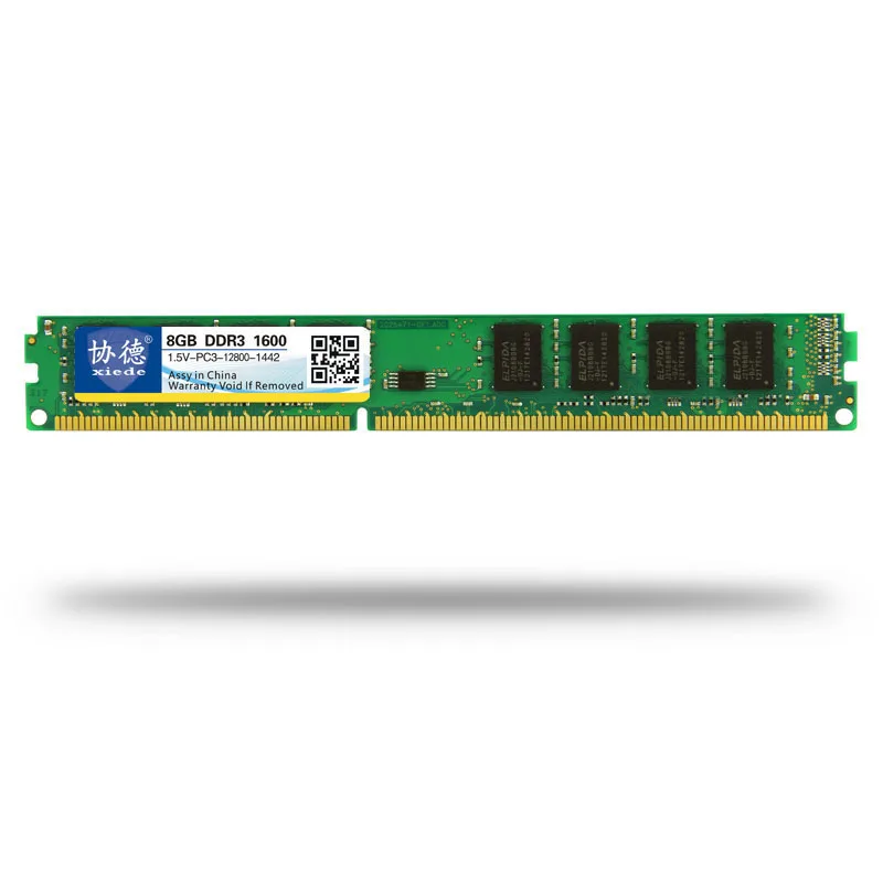 Xiede Desktop Computer Memory Ram Module Ddr3 1600 Pc3-12800 240Pin Dimm 1600Mhz For Amd/Inter
