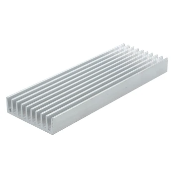 

100 mm × 35 mm X 10 mm heat sink aluminum IC MOSFET SCR component silver