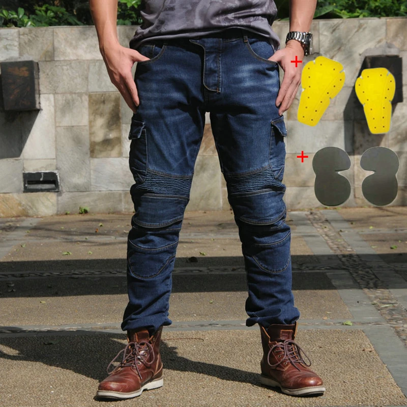 

100% Brand New And High Quality Motorcycle Jeans Denim Biker Army Green Moto Trousers Combat Pants With 4 Pads