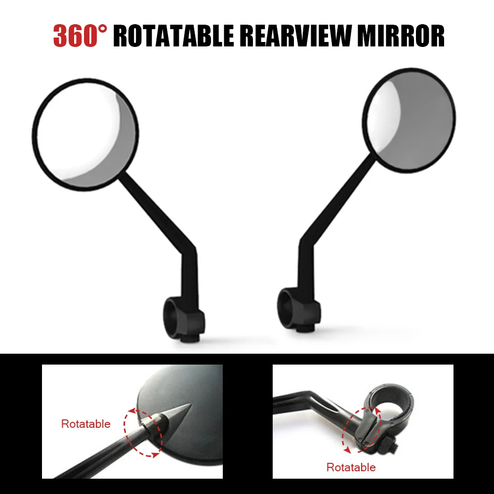 

2 PCS Bicycle Mirror Rearview Mirrors Rear View Glass for Xiaomi Mijia M365 Electric Scooter Bicycle Cycling Accessories