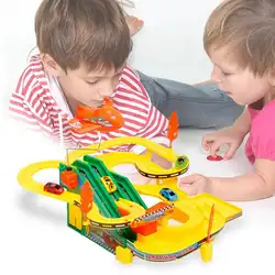 Электрический трек автомобиль рельсовый автомобиль игрушка гоночный Детский обучающий рельсовый автомобиль игрушечный автомобиль