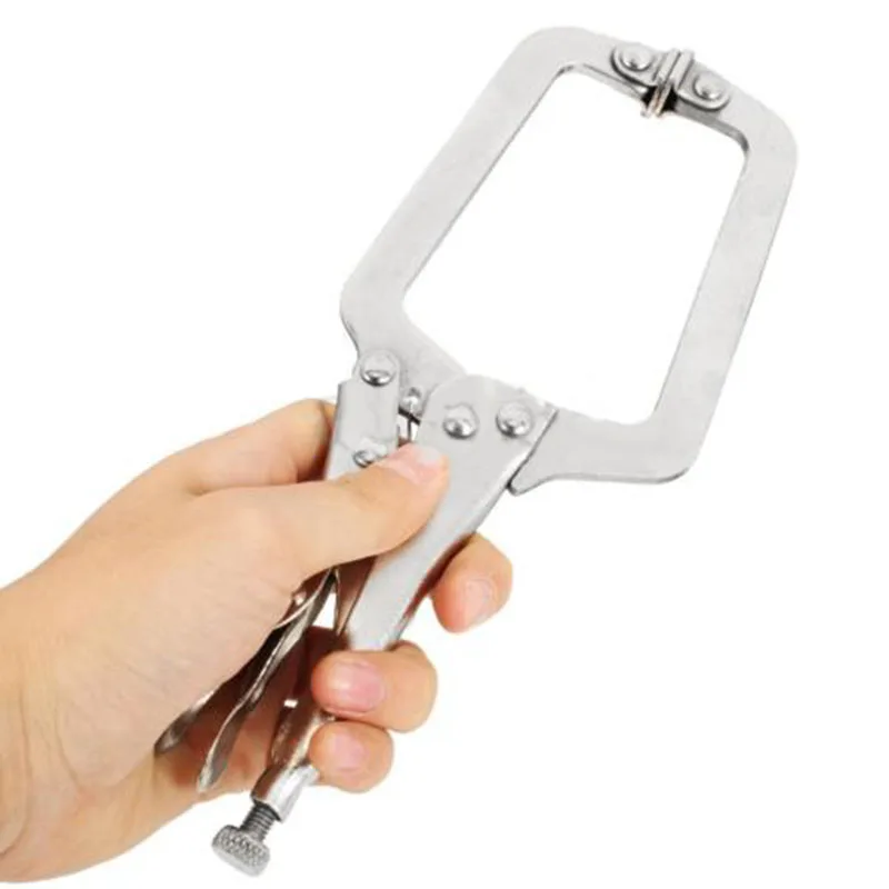 

Steel Alloy C-Shaped Locking Clamp Pliers for Welding Locator Woodworking Tool