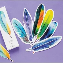 30 шт./кор. красочные Закладка-перо papelaria boekenlegger закладки сообщение с картами эталонных клип офисные школьные принадлежности, блокноты в 01443