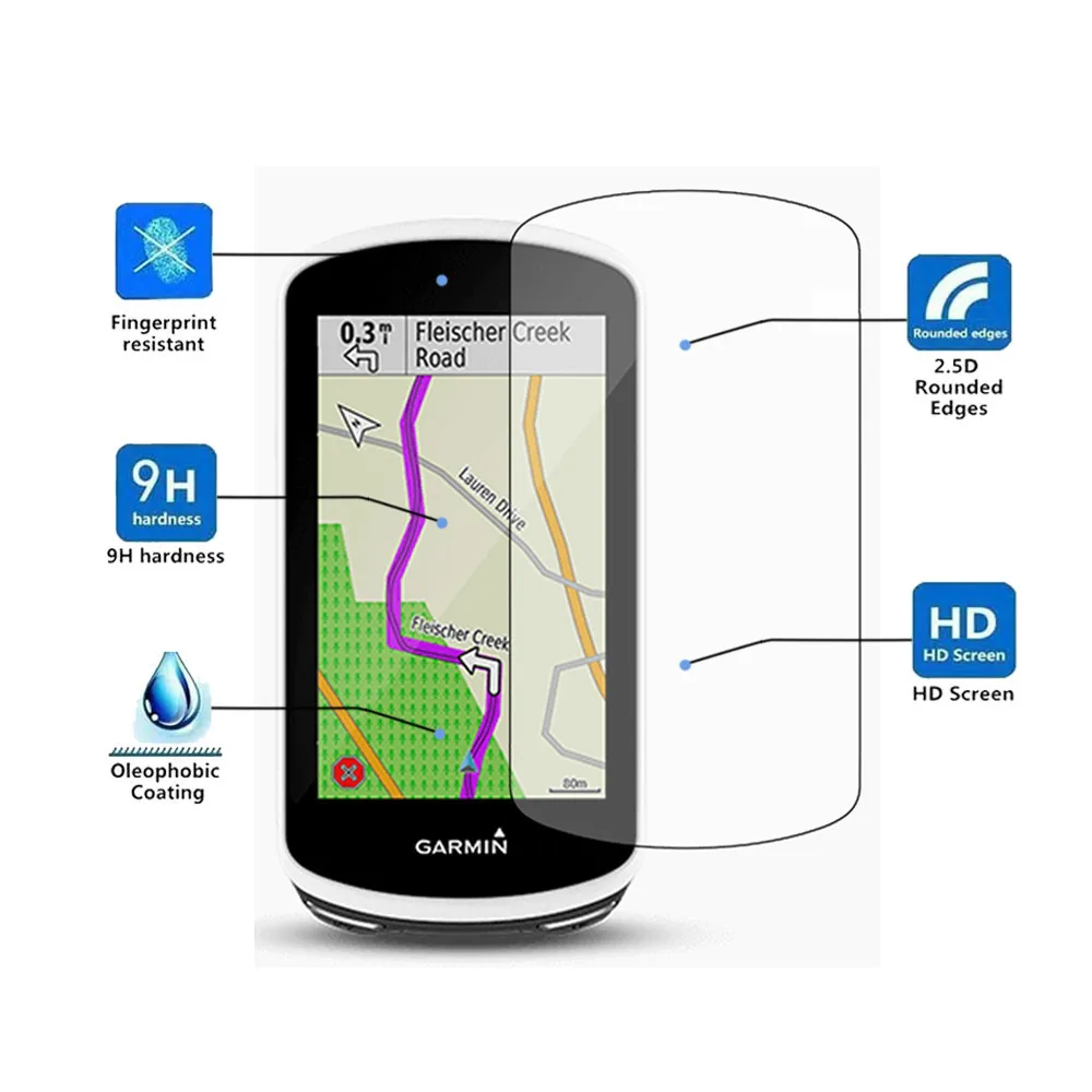2 шт. закаленное стекло для Garmin Edge 1030/1030 plus 2.5D 9H защита экрана ультратонкая
