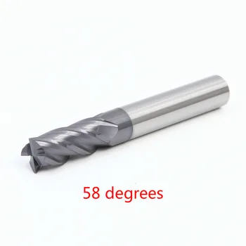 

58 degree Tungsten Steel Numerical Control CNC Milling Cutter 4 Blade Carbide