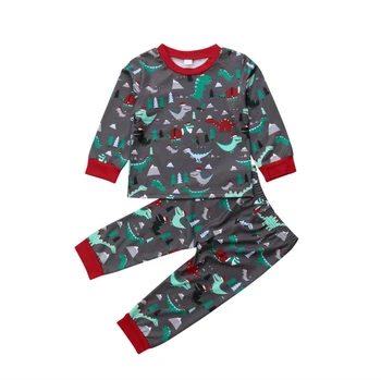 

Toddler Kids Baby Girl Boys Christmas Dinosaur Tops Pants Outfits Nightwear Girls Boy Hoodies T-Shirt Pants Christmas Clothes