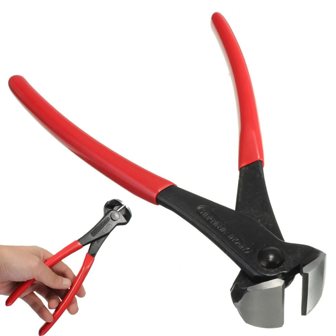 Red Handle 1pc 8 inch End Cutter Steel Fixers Pliers Wire Cable
