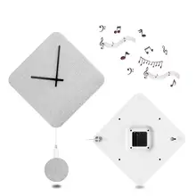 Беспроводная колонка, настенный bluetooth-динамик, декоративная Гостиная, настенная, креативная ткань, аудио музыкальный плеер, 3D часы со стереозвуком